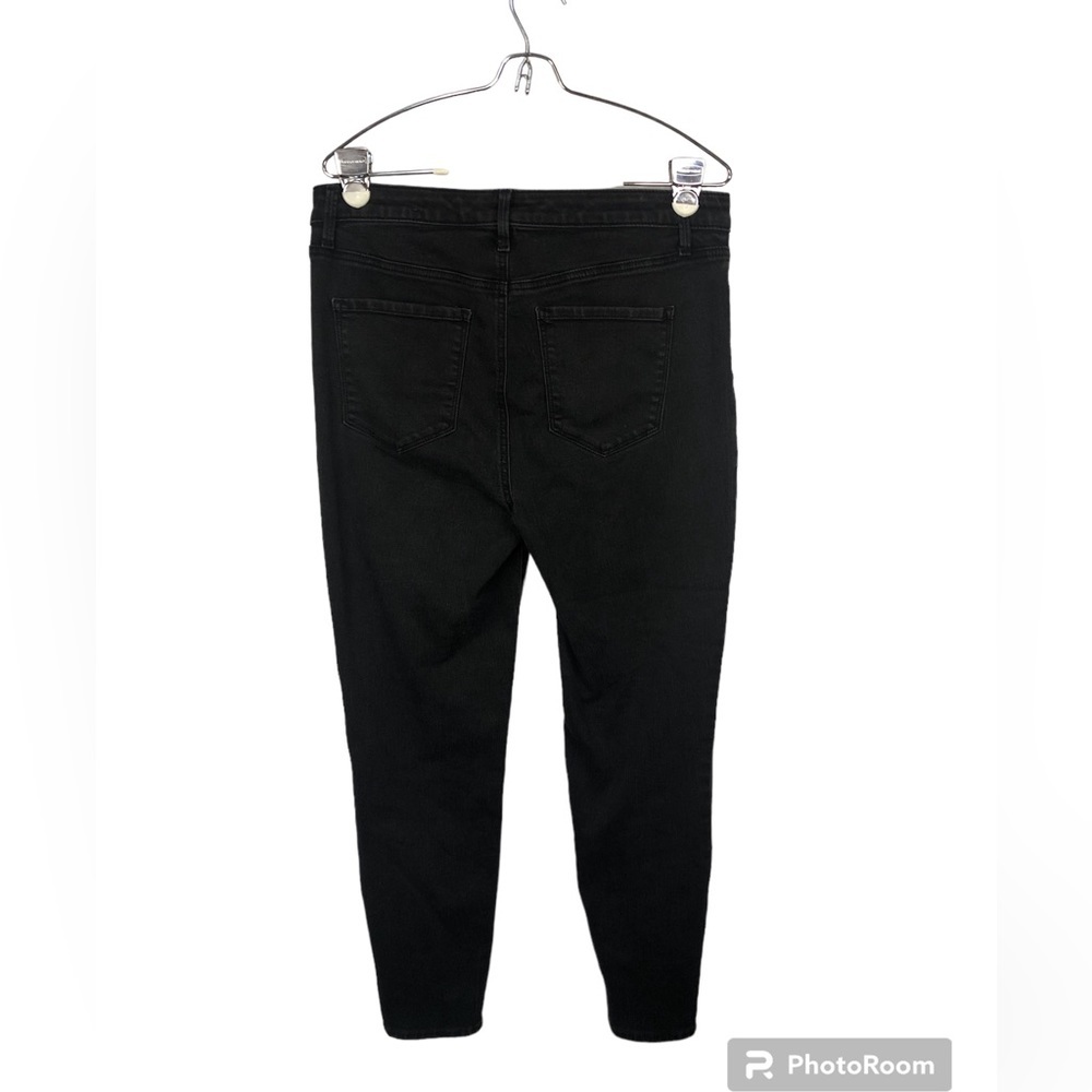 Talbots Women’s High Waisted Ankle Jegging Jeans Black Patch Pockets - Picture 2 of 9